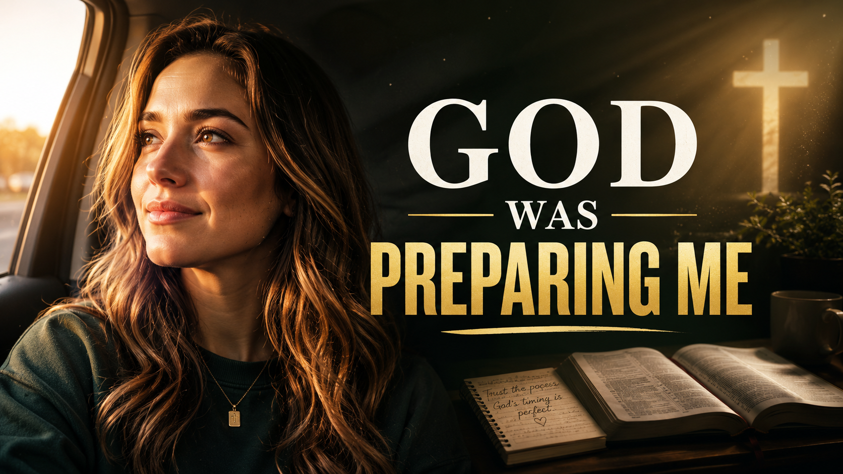 God Was Preparing Me YouTube thumbnail concept
